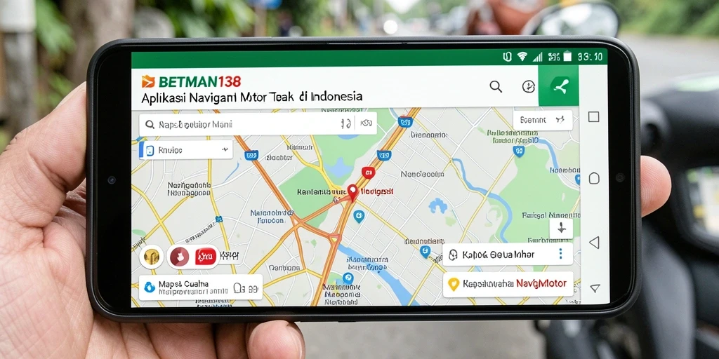 Antarmuka aplikasi BETMAN138 untuk navigasi motor yang informatif.