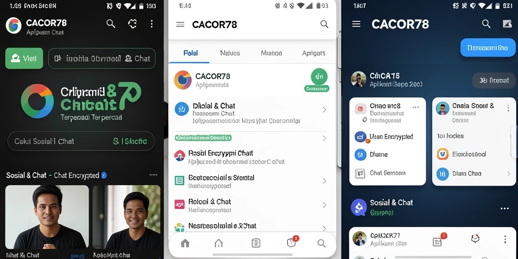Tampilan antarmuka CACOR78 yang modern dan sederhana.
