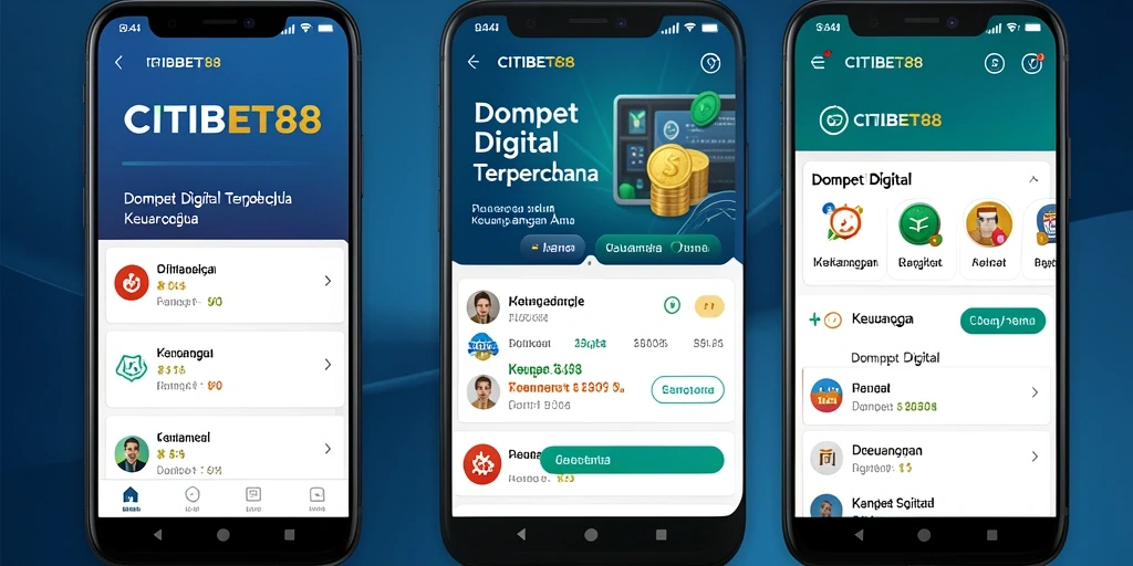 Tampilan antarmuka aplikasi CITIBET88 yang sederhana dan fungsional.