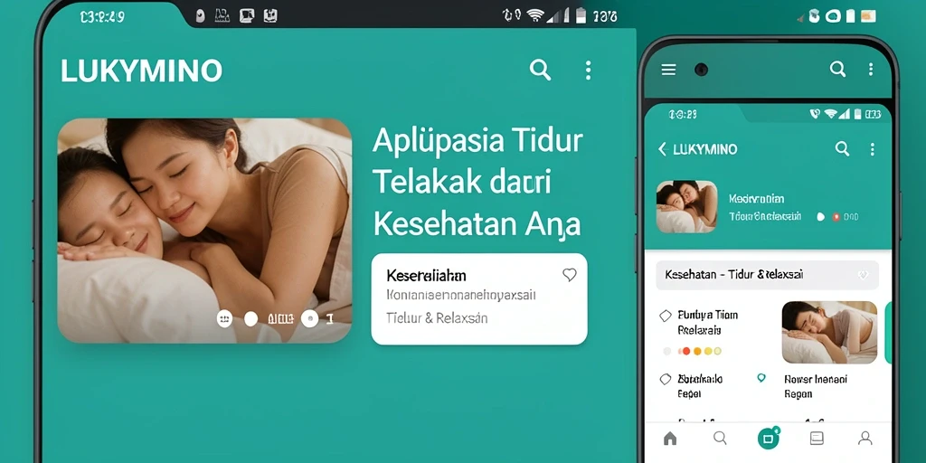 Tampilan antarmuka LUKYMINO yang menenangkan dan intuitif.