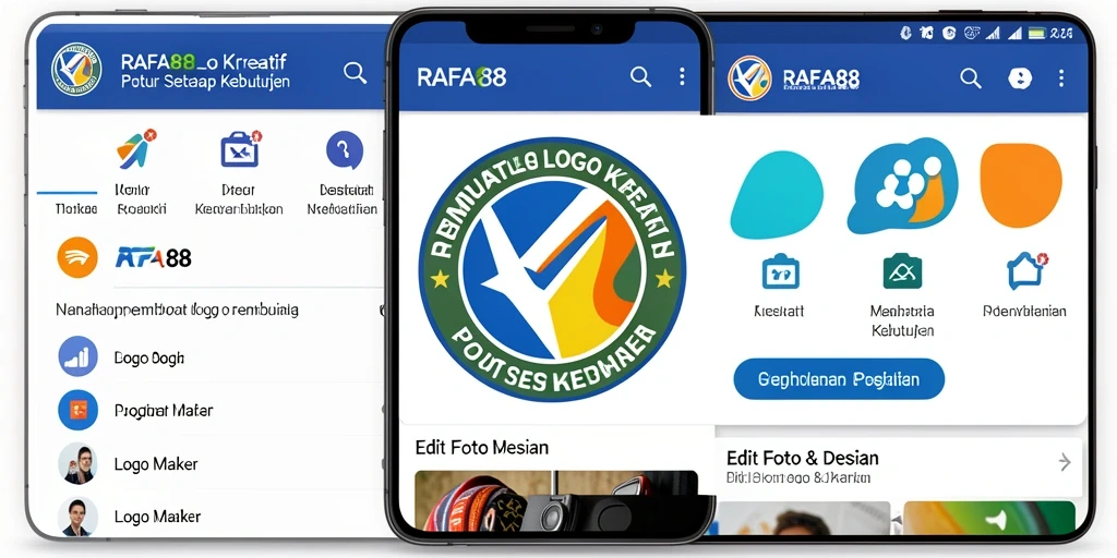 Antarmuka <strong>RAFA88</strong> yang sederhana dan fungsional untuk pembuatan logo.