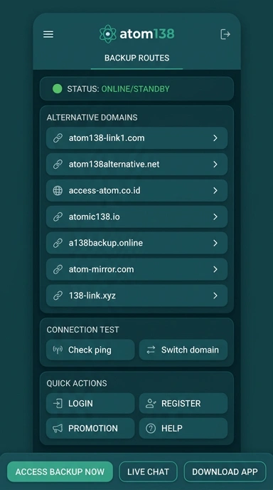 Halaman Link Alternatif atom138 untuk Pengguna Android