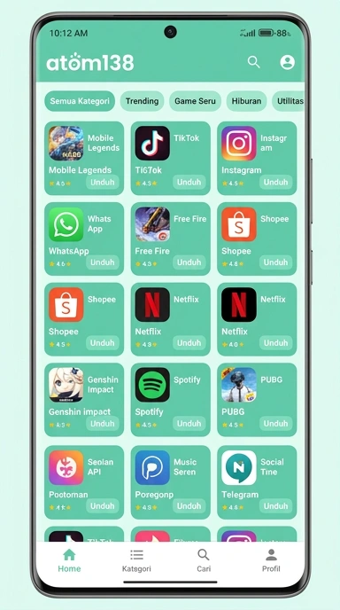 Katalog Aplikasi Terbaik di atom138 - Unduh Sekarang