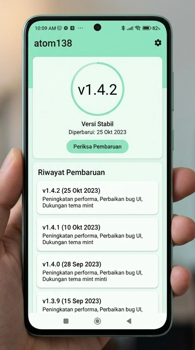 Riwayat Versi Aplikasi atom138 untuk Android
